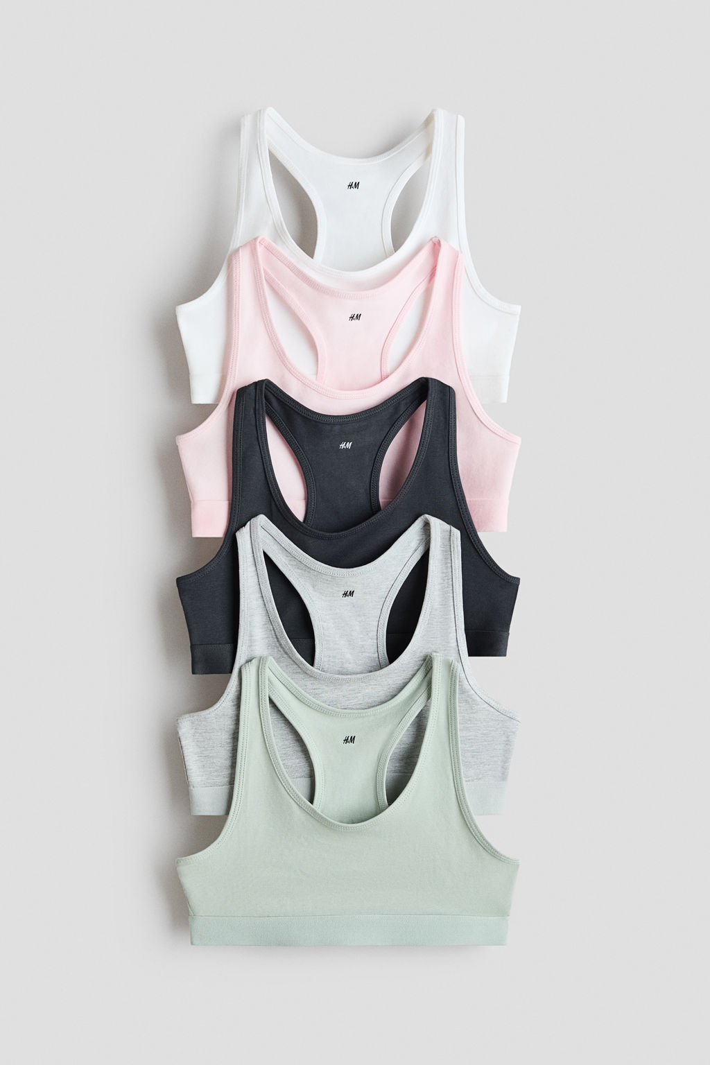 Pack de 5 crop tops