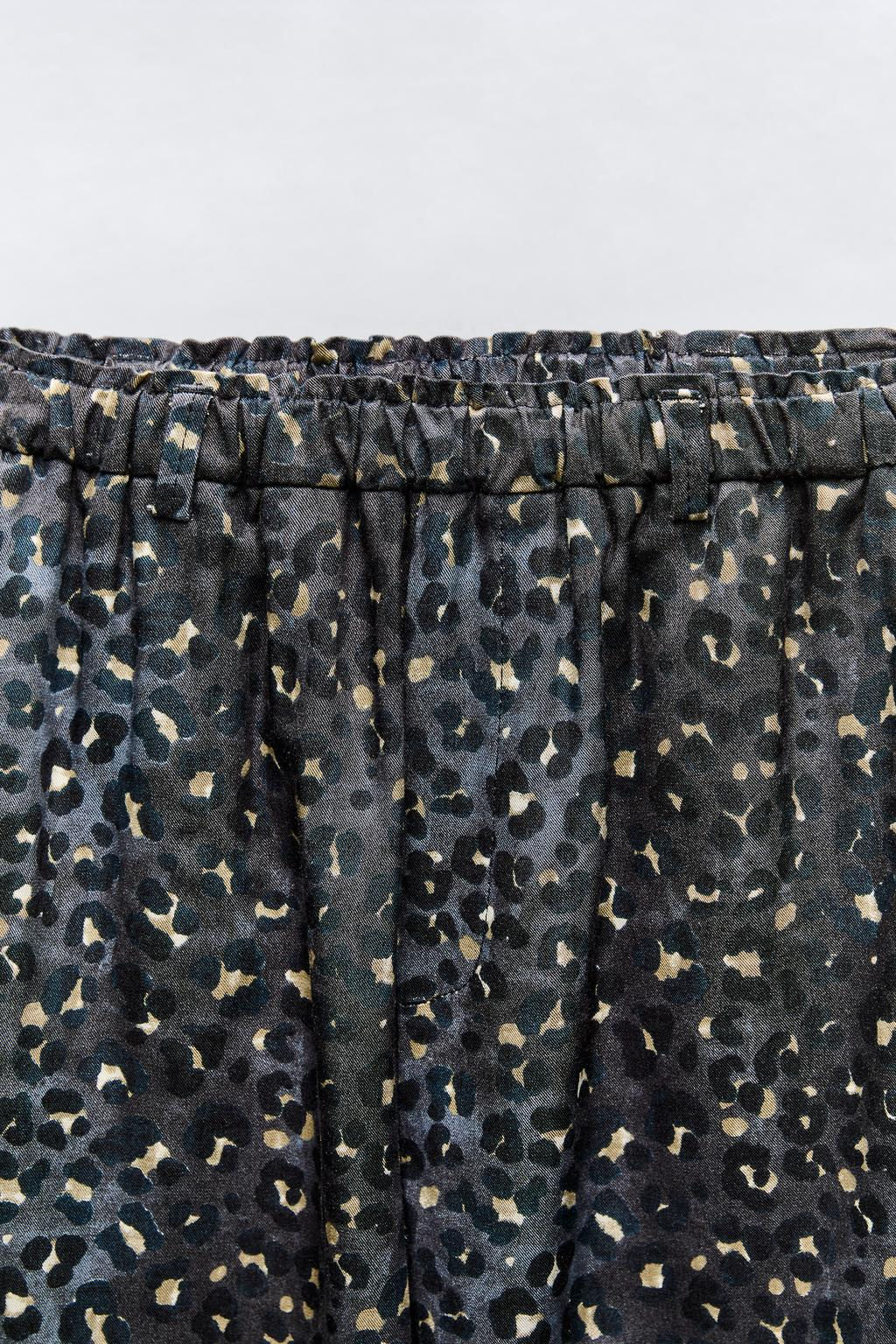 PRINTED FLOWING TROUSERS - Zara фото 4