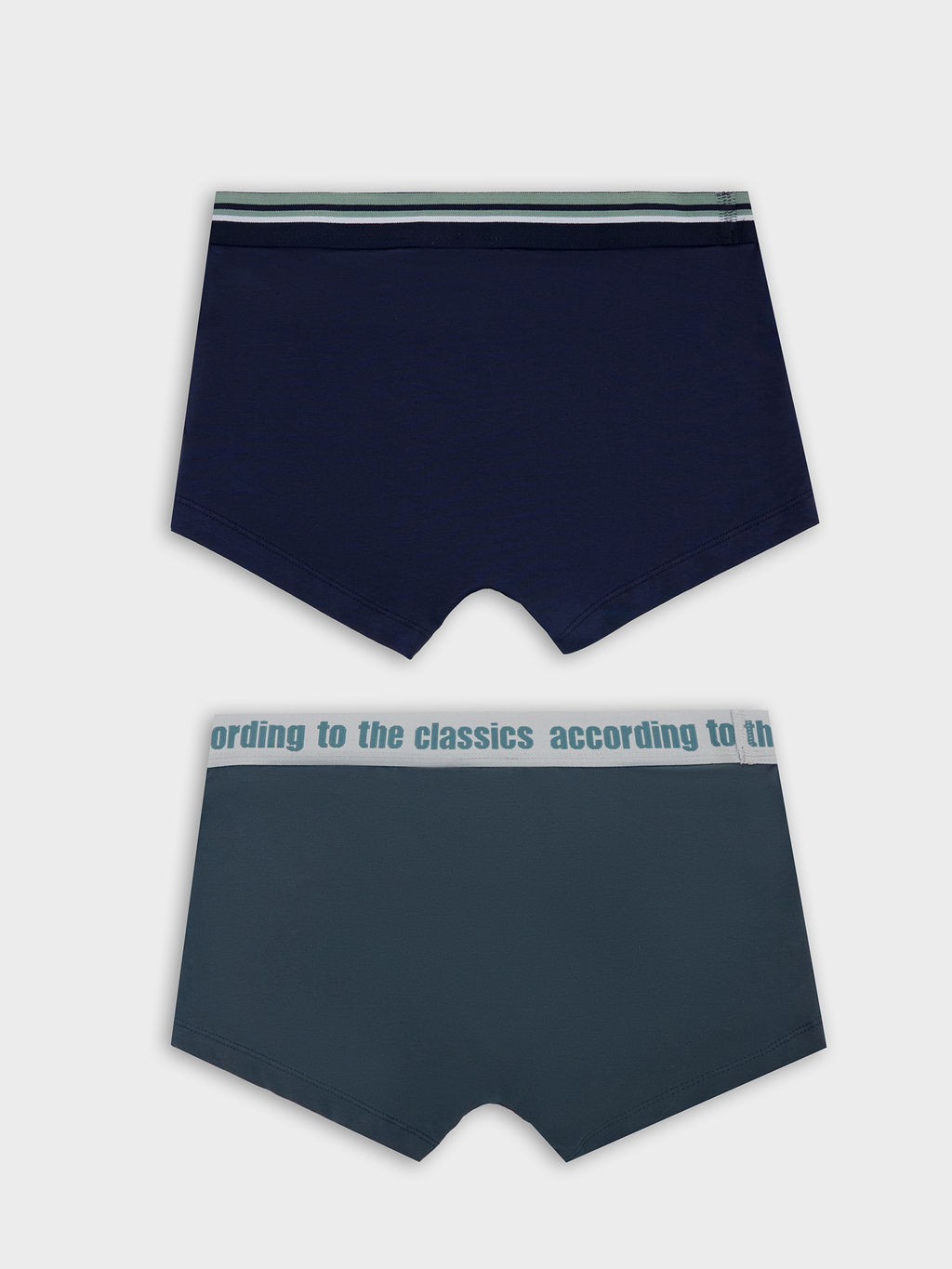 Трусы мужские боксеры мультипак (2 шт.) в синих оттенках глубокий синий +темный сланец3 411215-2 - Mark formelle фото 6