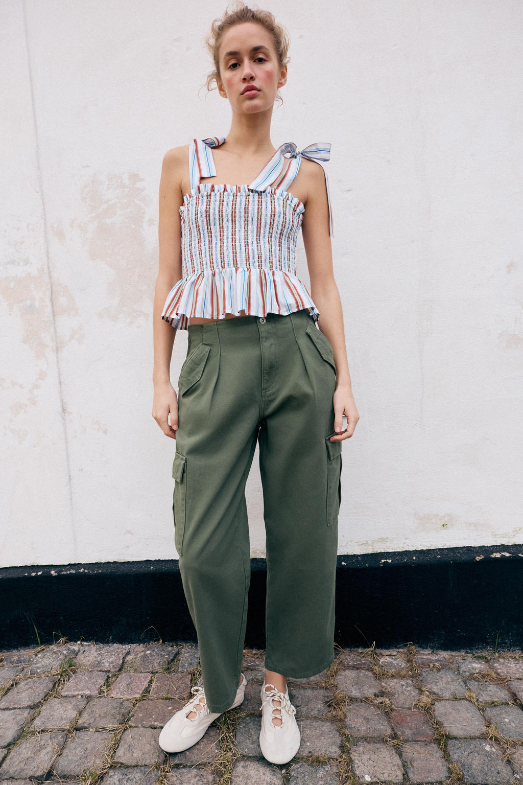 JEANS Z1975 CARGO TIRO MEDIO / Khaki - Zara фото 2