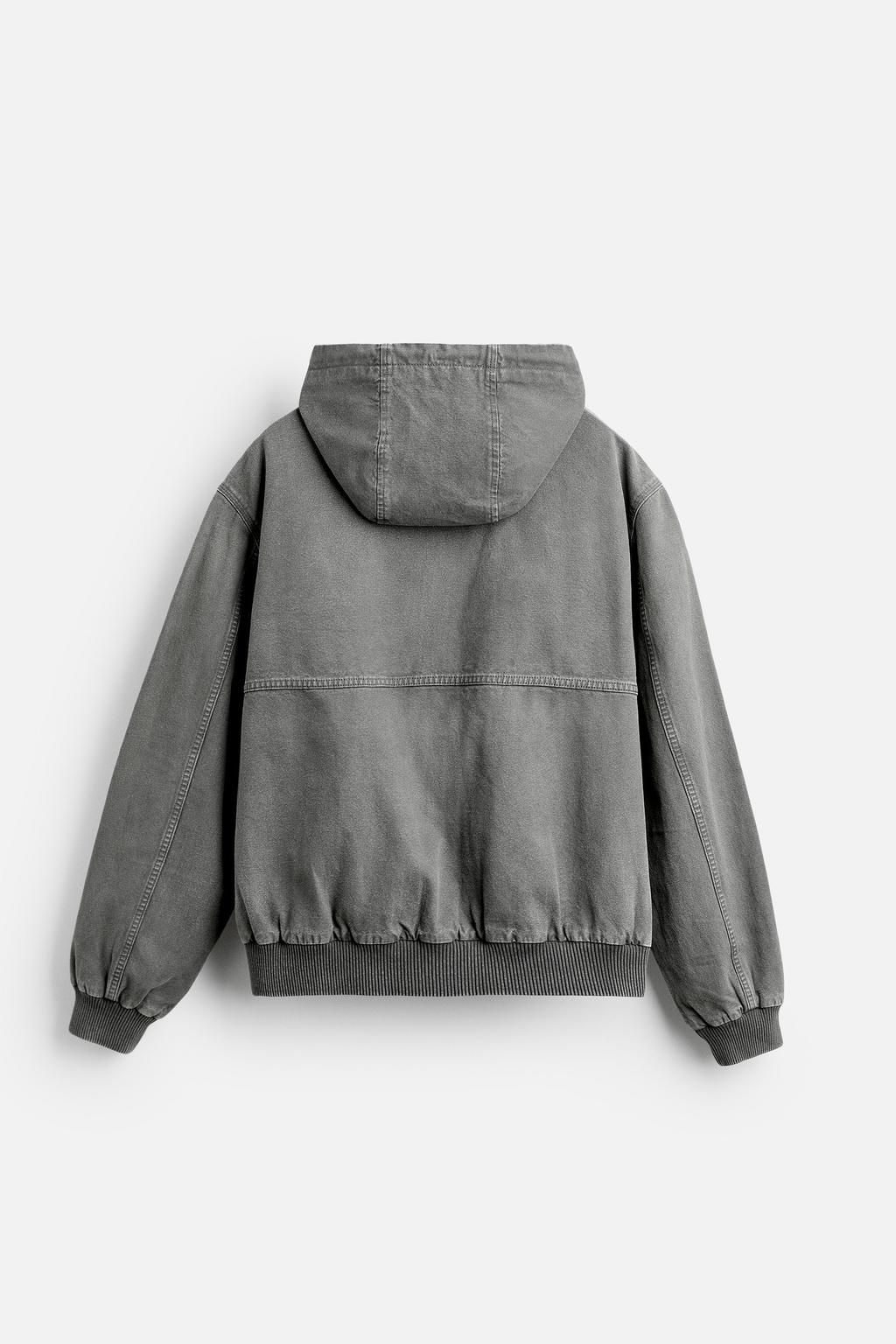 WASHED HOODED JACKET - Zara фото 7
