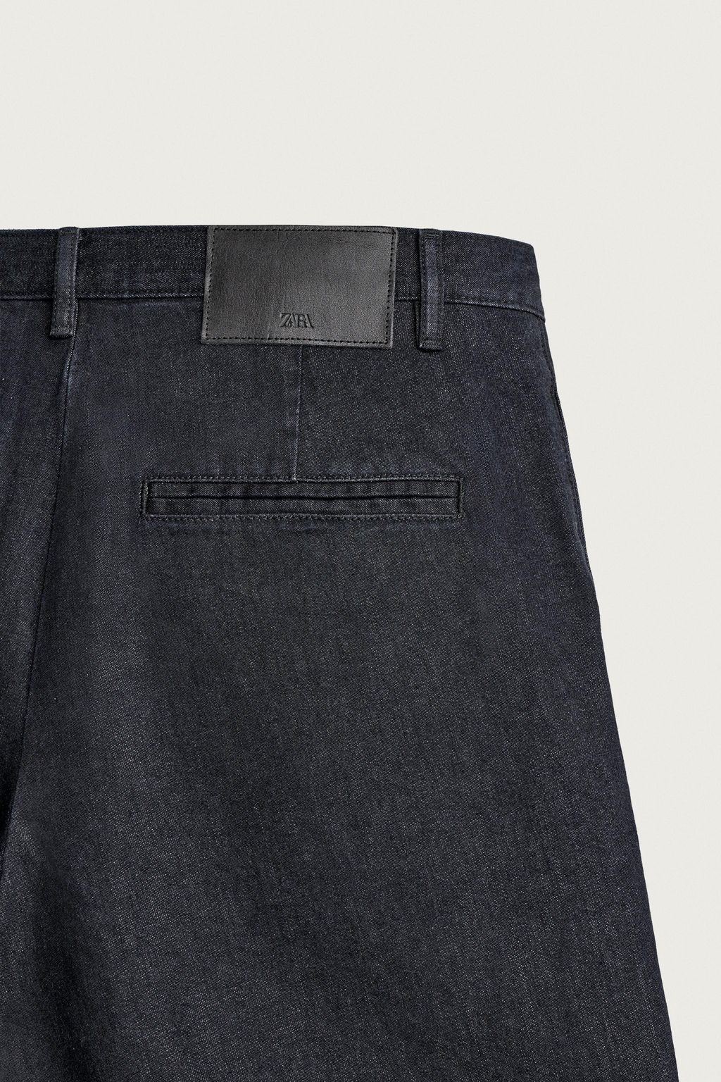 BERMUDA CHINO DENIM RELAXED FIT PLIEGUES / ?ndigo - Zara фото 9