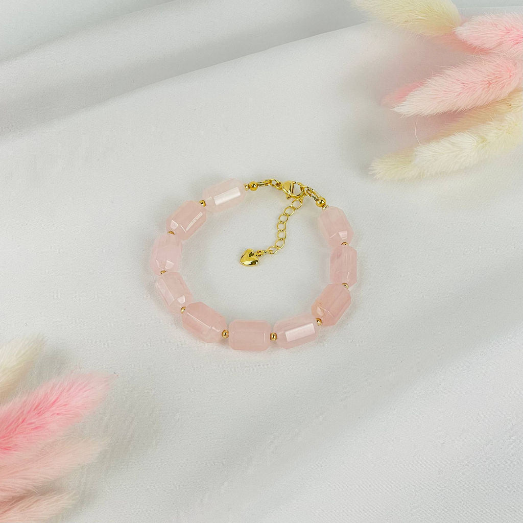 Браслет из мадагаскарского Розового кварца - Радуга самоцветов фото 2