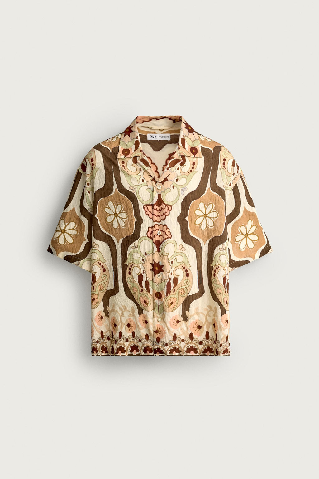 CAMISA FLUIDA ESTAMPADO ABSTRACTO / Multicolor - Zara фото 6