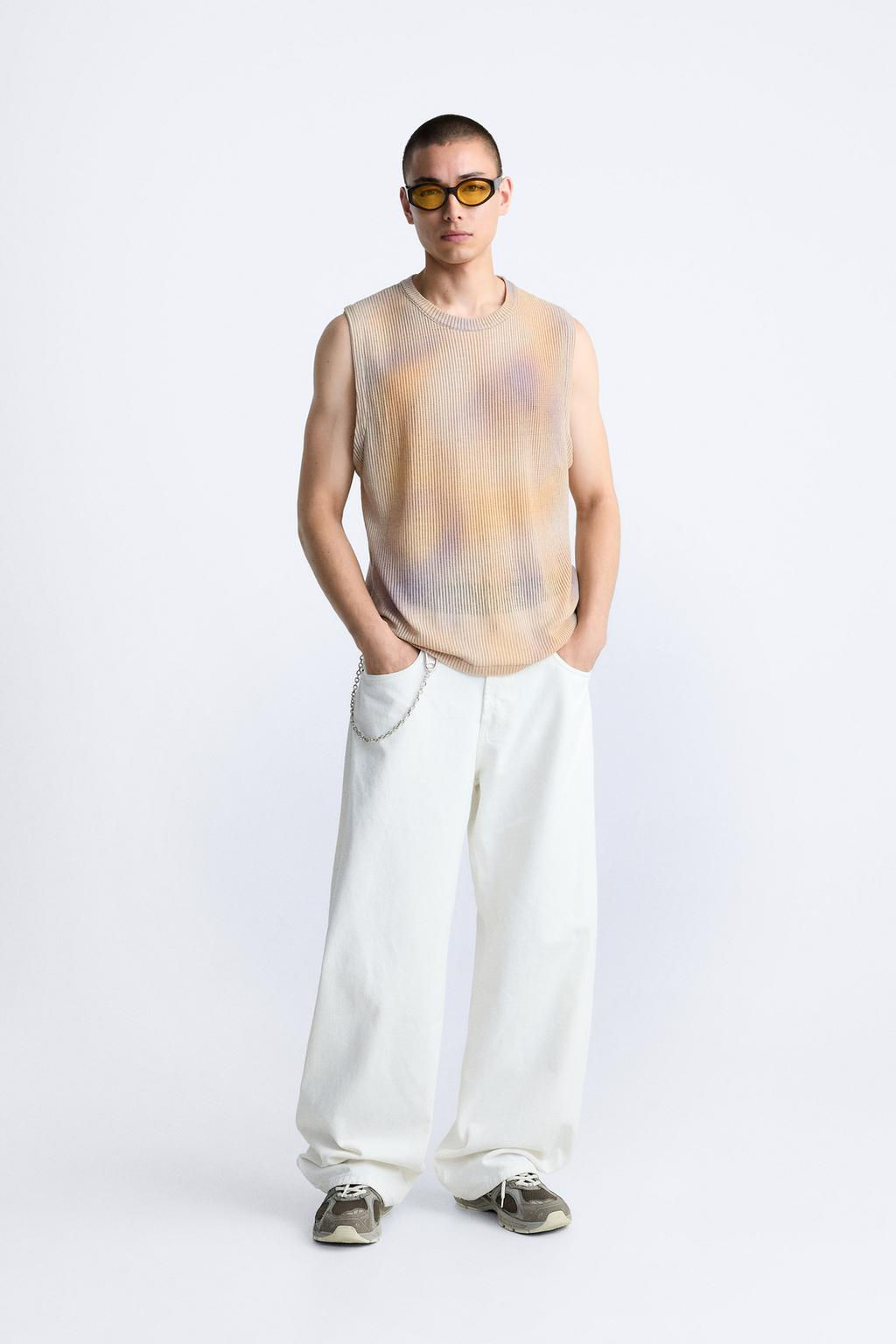 OMBRE PRINT KNIT T-SHIRT - Zara фото 3