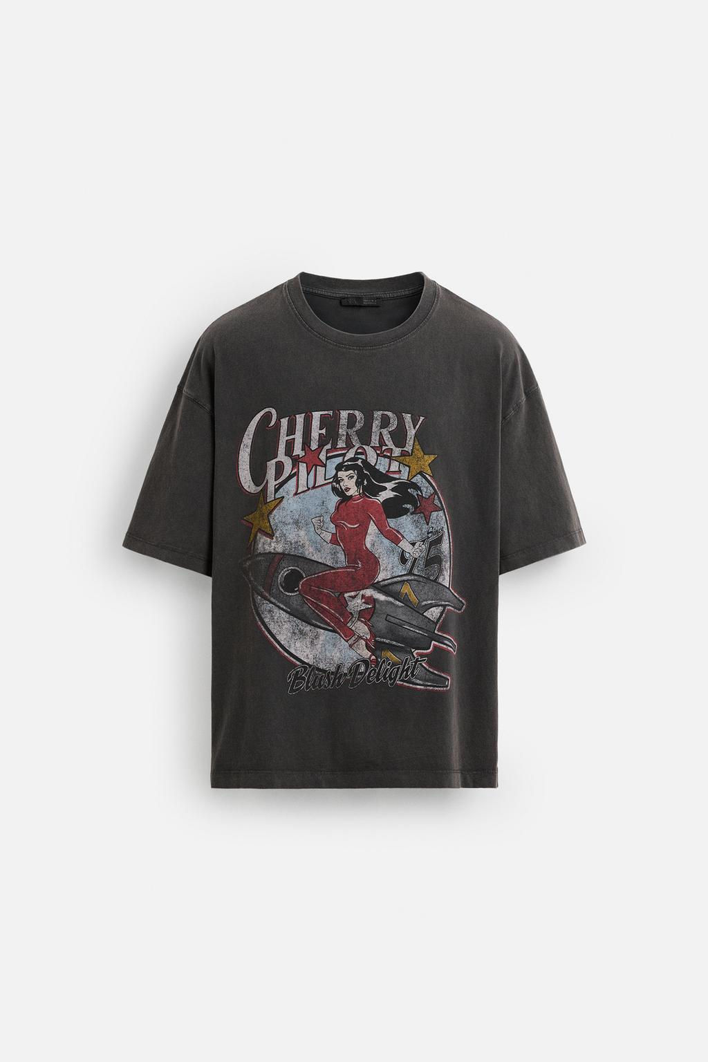 FADED PRINTED T-SHIRT - Zara фото 7