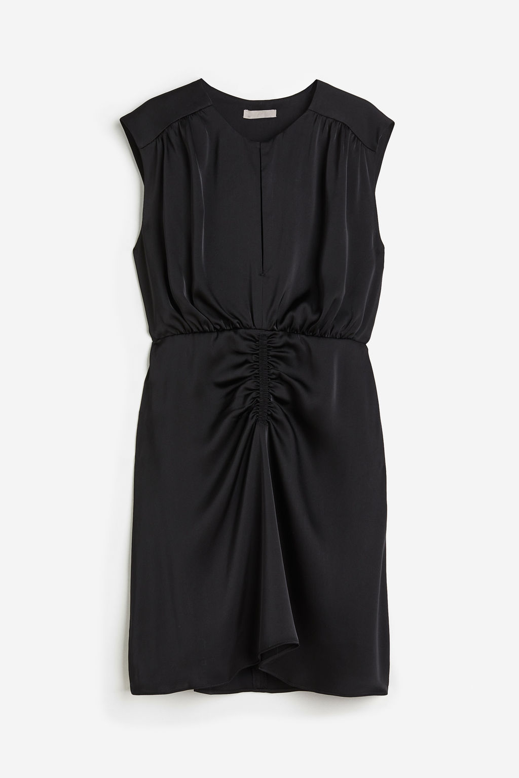 Vestido drapeado de sat?n