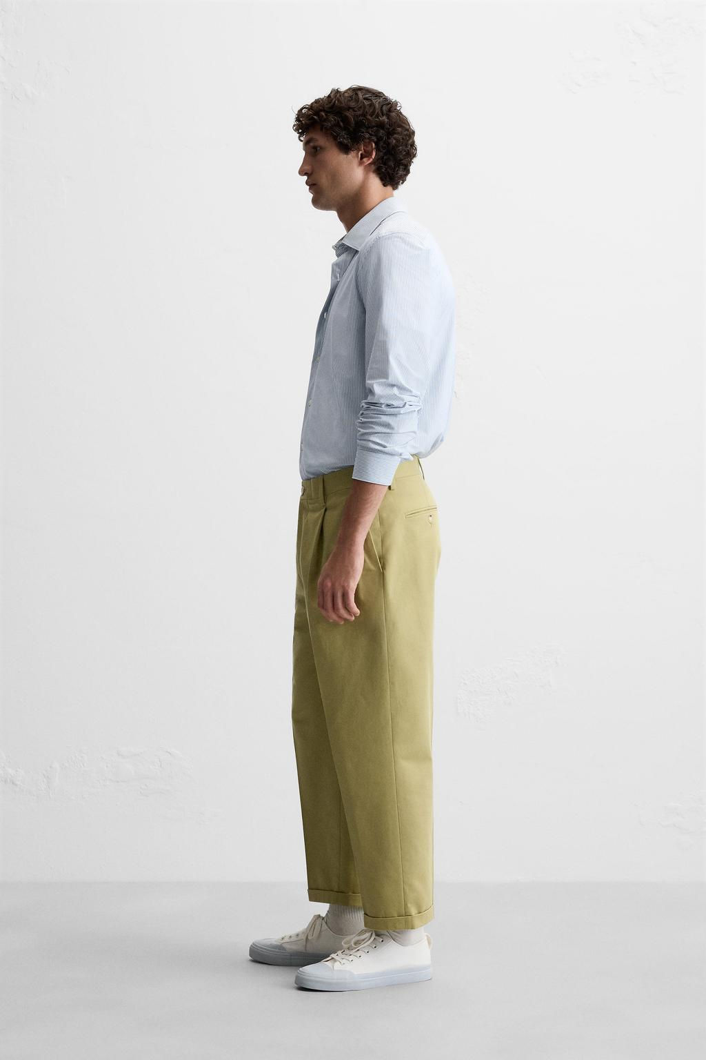 STRIPED STRETCHY SHIRT - Zara фото 4