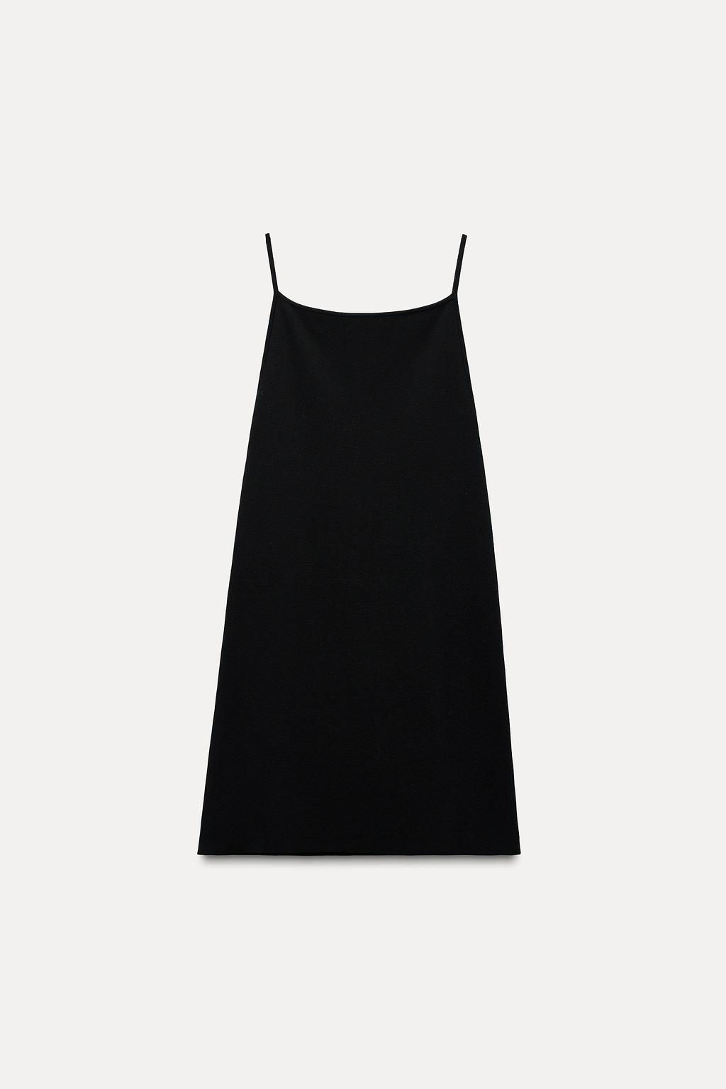 STRAPPY KNIT MINI DRESS - Zara фото 6