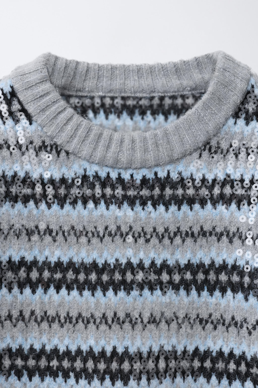 JACQUARD SEQUIN KNIT JUMPER - Zara фото 3