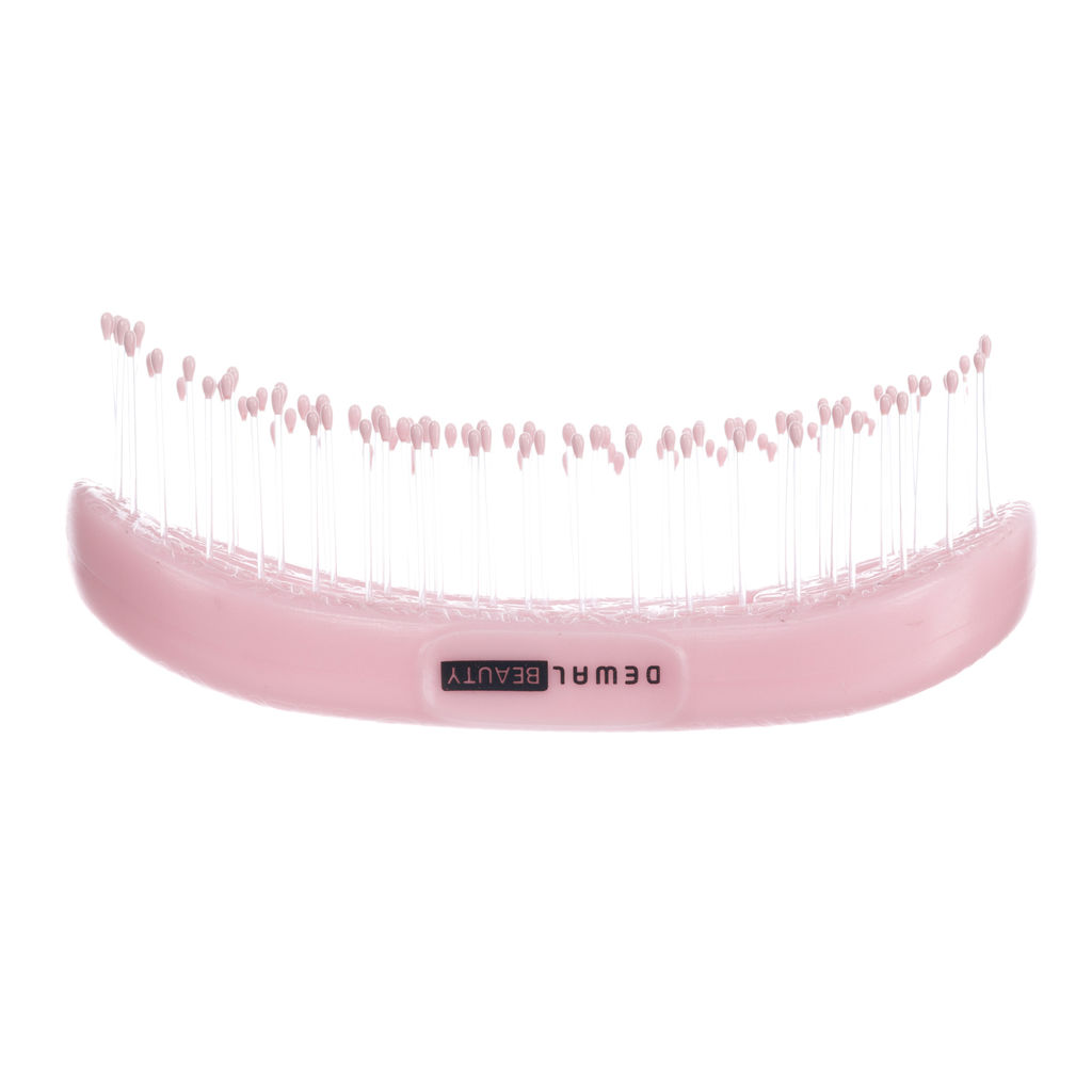 Щетка серия  Wave, продувная, с нейлоновым штифтом, форма волна DEWAL BEAUTY DBEG4-pink  фото 2