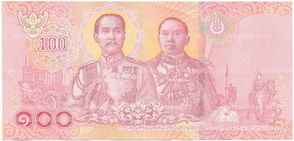 100 бат 2018 года Таиланд
