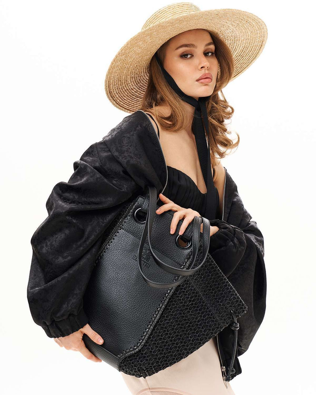 Сумка пляжная плетеная SS005