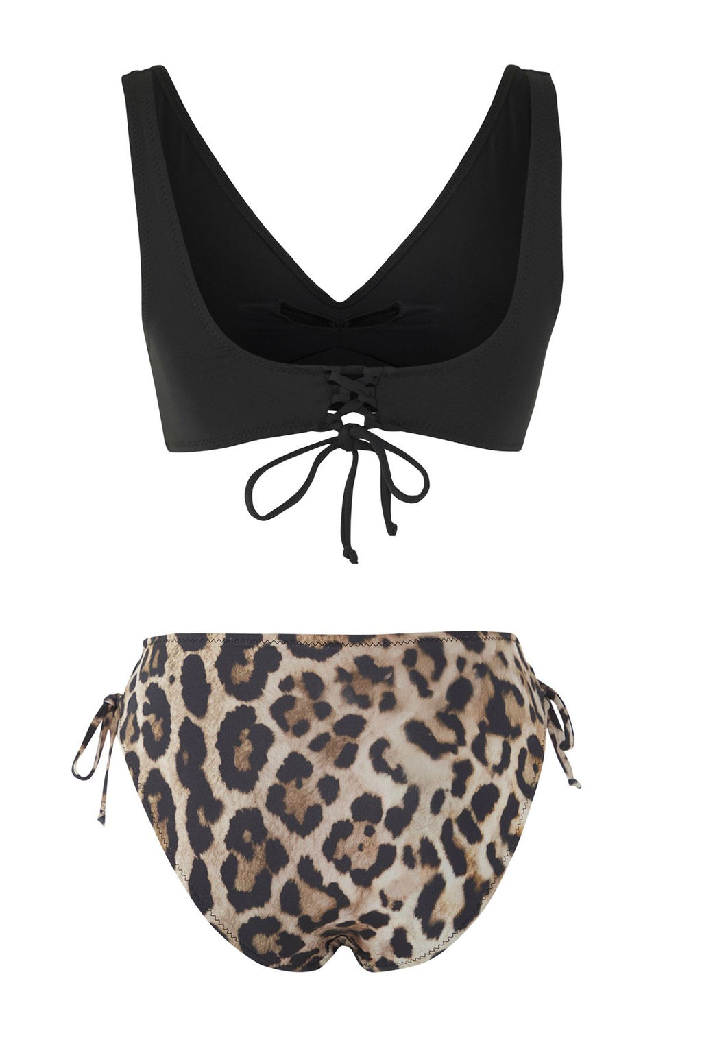 TRENDYOLMILLA Leopar Desenli Bralette Yuksek Bel Regular Bikini Tak?m? TBESS25BT00177  фото 10