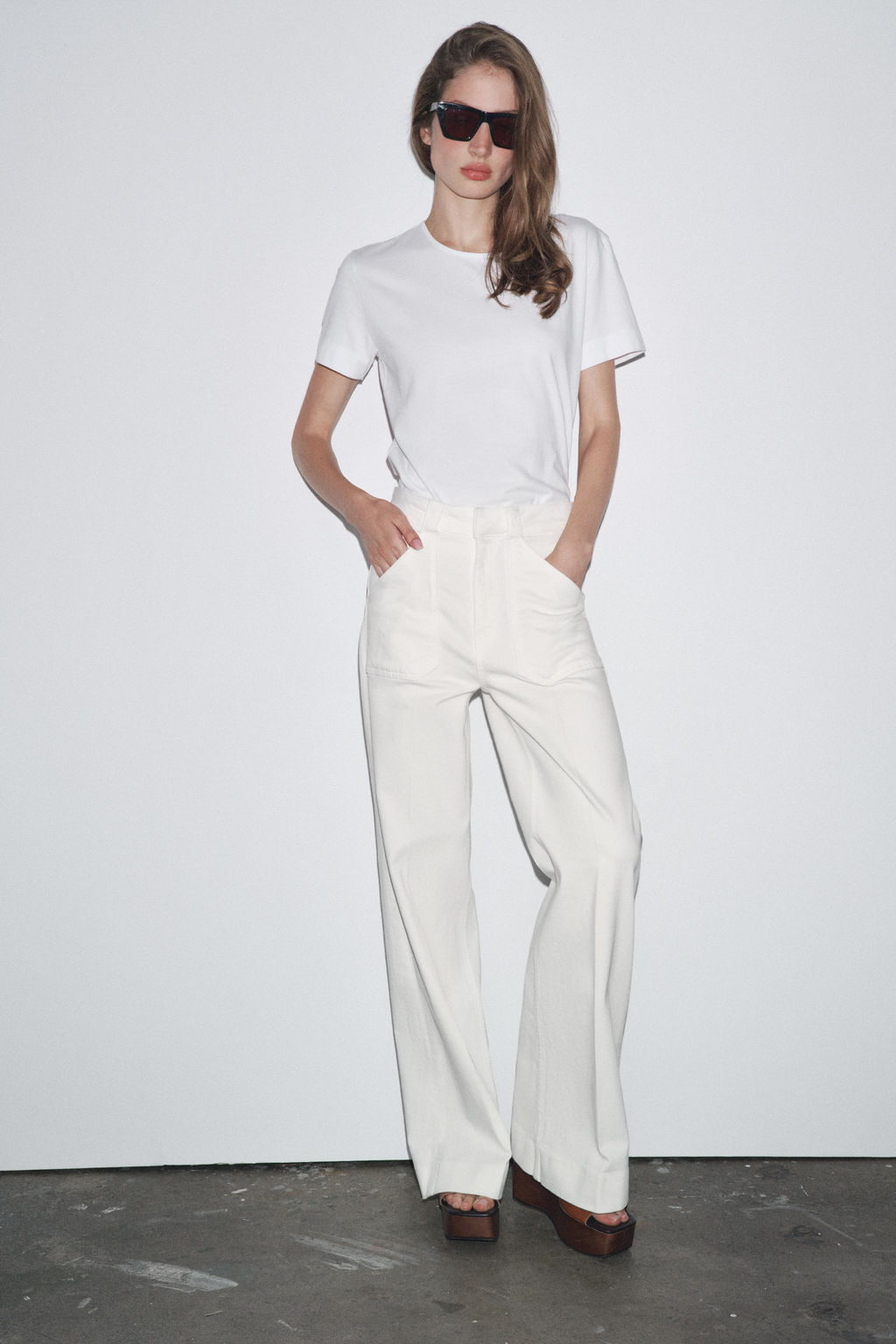 ZW COLLECTION FULL LENGTH HIGH-WAIST JEANS - Zara фото 14