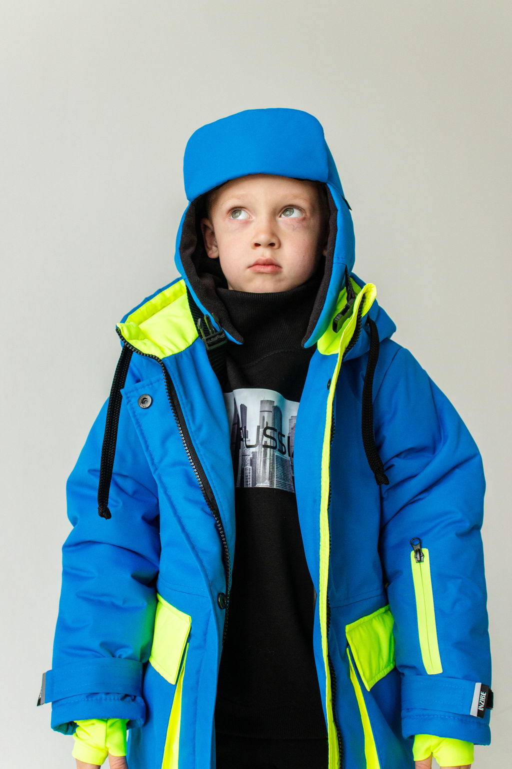 Шапка-ушанка зимняя мембранная, синяя - Inzibe фото 2