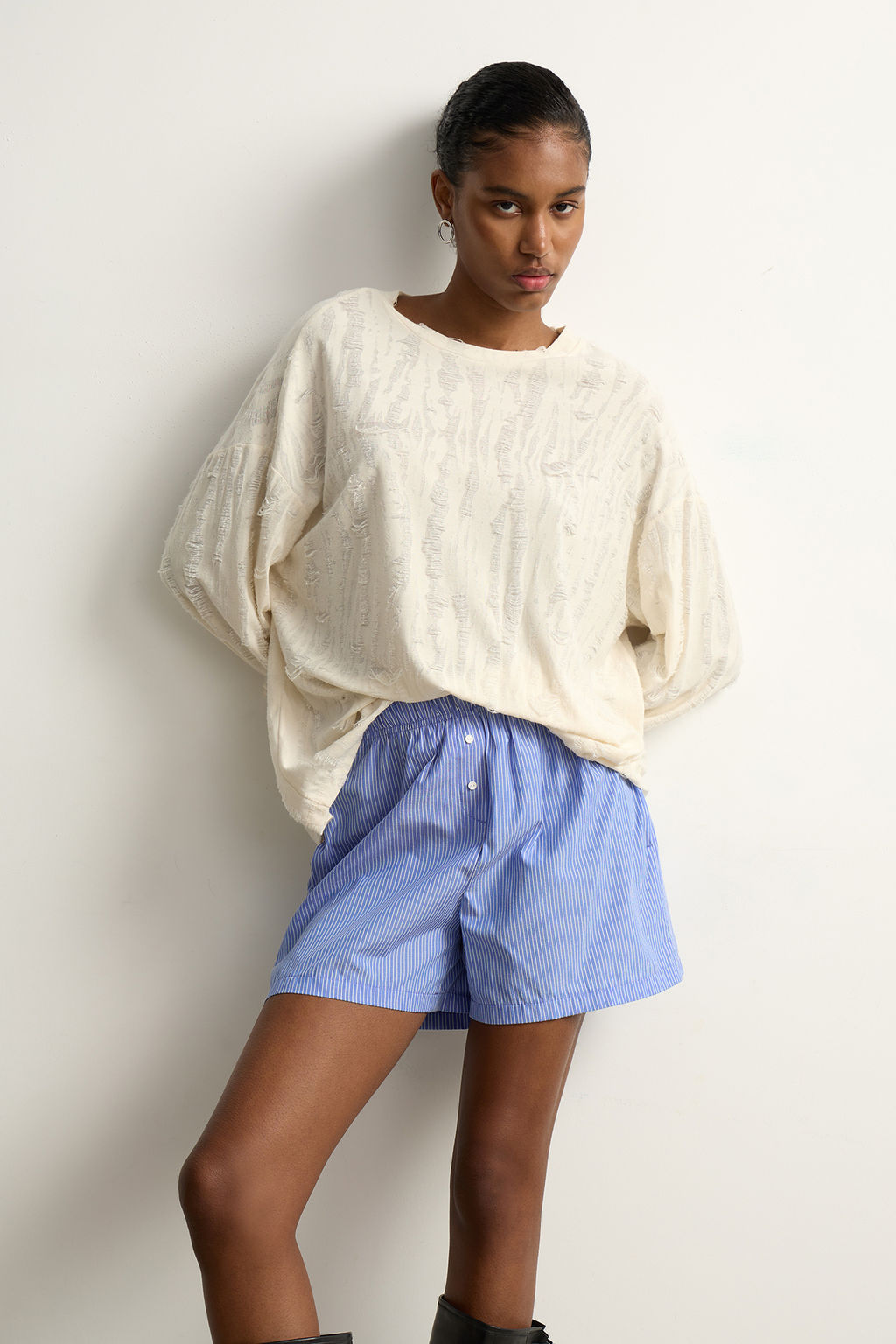 Шорты из хлопка на резинке - Mollis фото 2