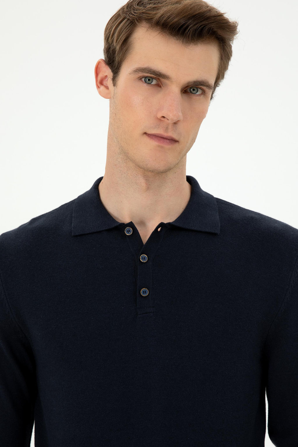 Erkek Lacivert Basic Kazak