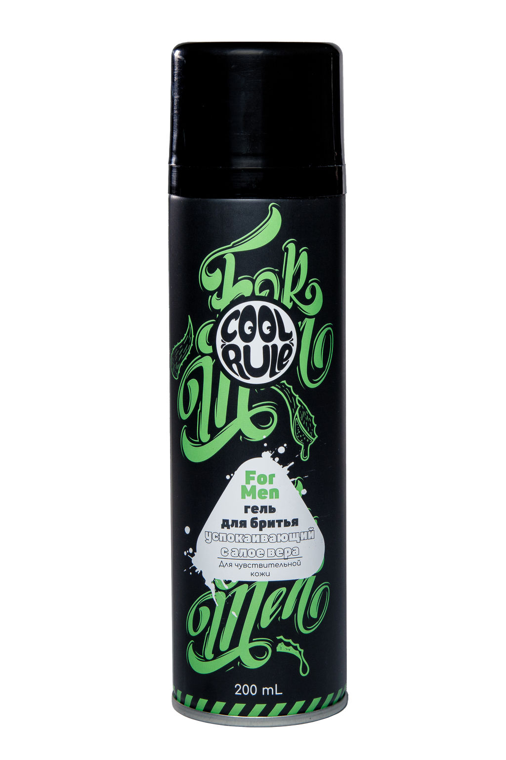 Cool Rule Гель для бритья для чувствительной кожи, успокаивающий c Алое Вера мужской 200 мл