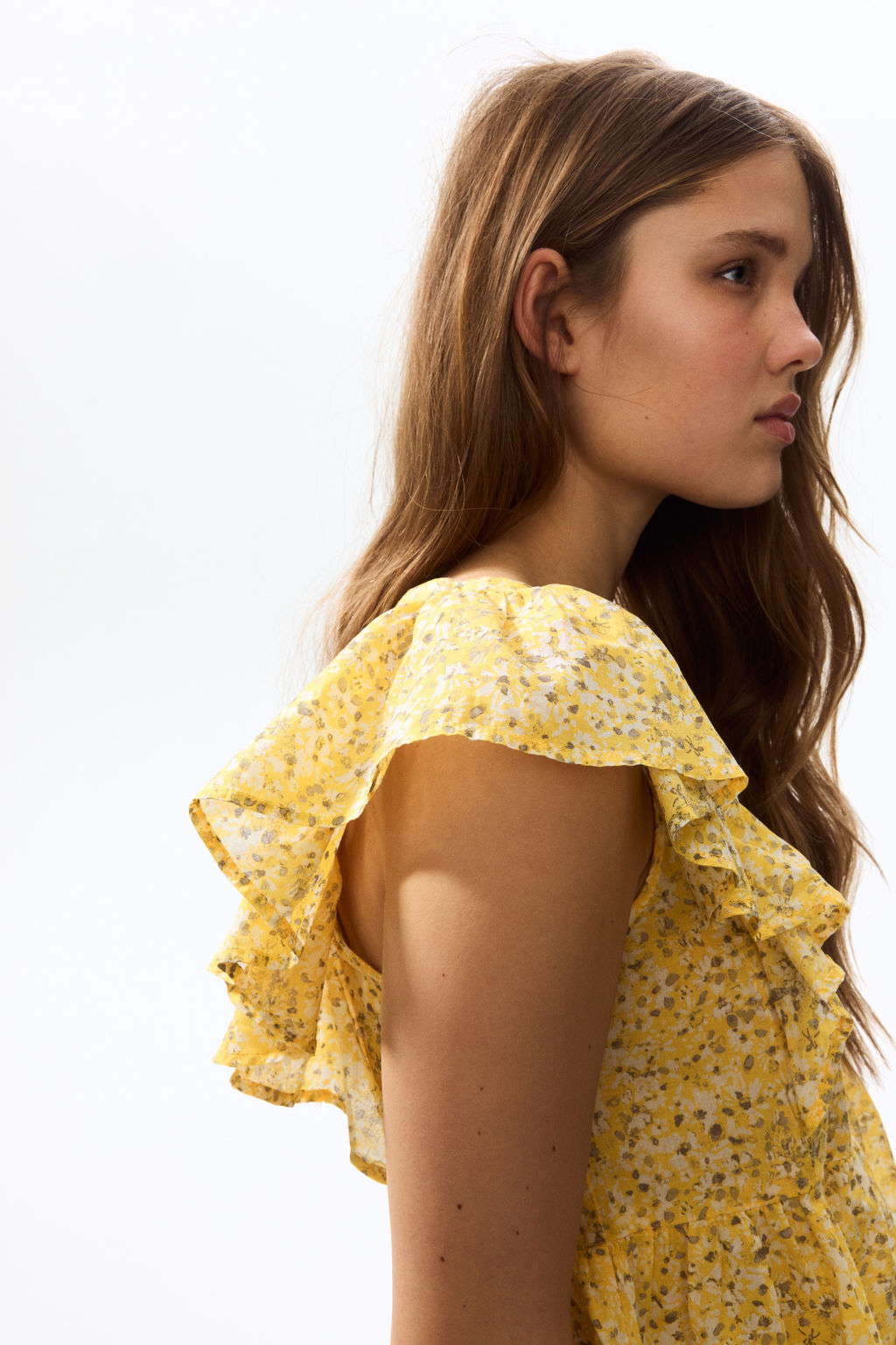 Frill-trimmed cotton top - H&m фото 5