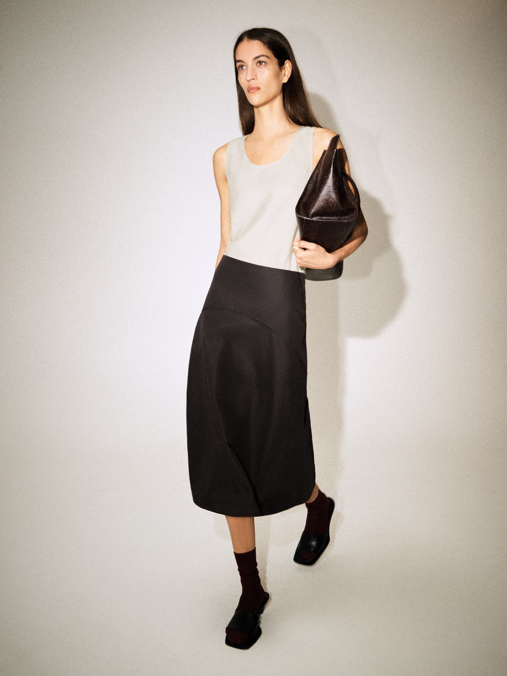 FALDA MIDI DE ALGOD?N BORDADA - H&m фото 5