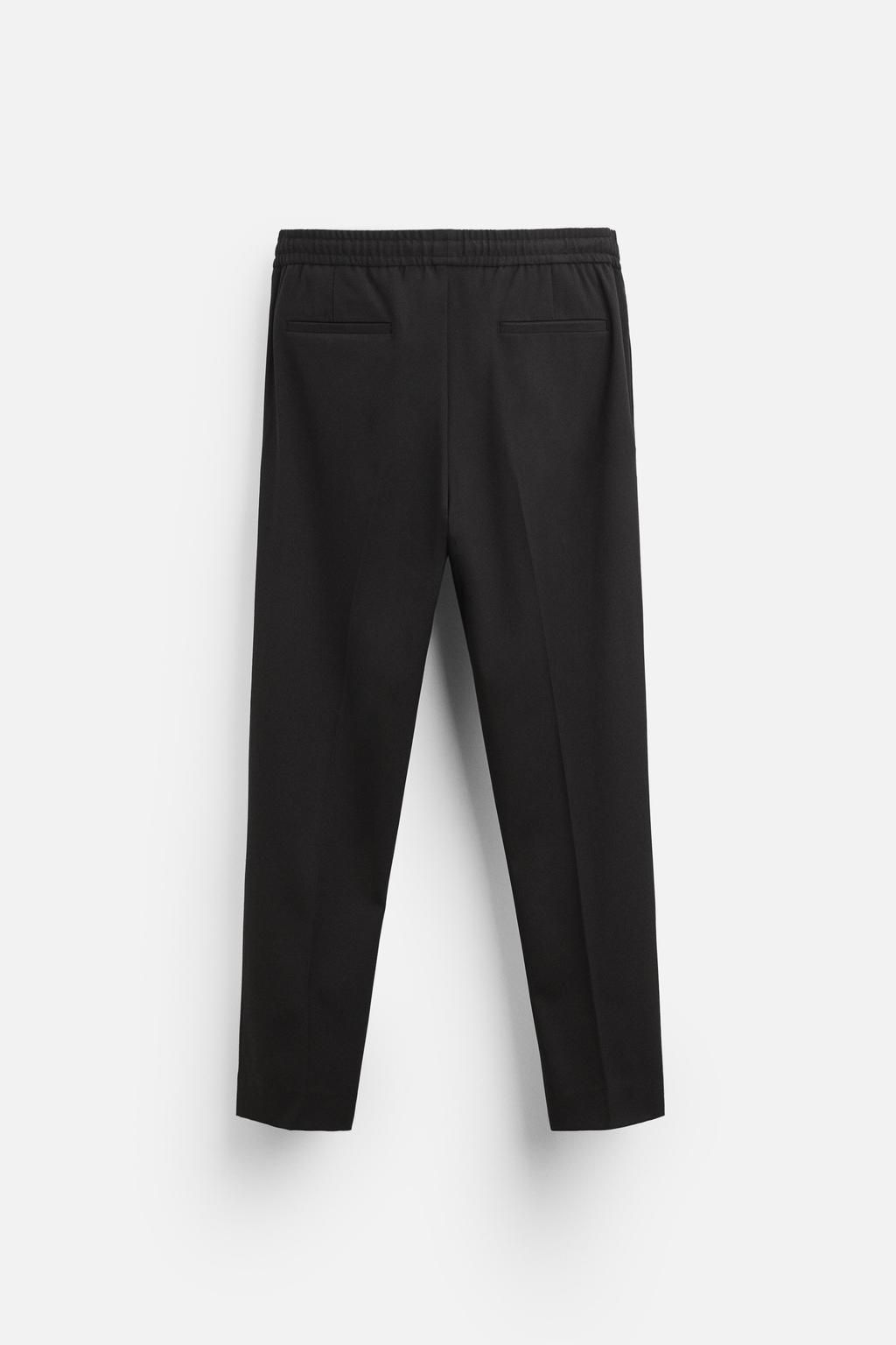 COMFORT FIT JOGGER WAIST TROUSERS - Zara фото 44