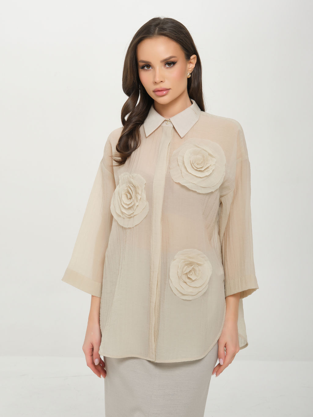 Блузка с поясом