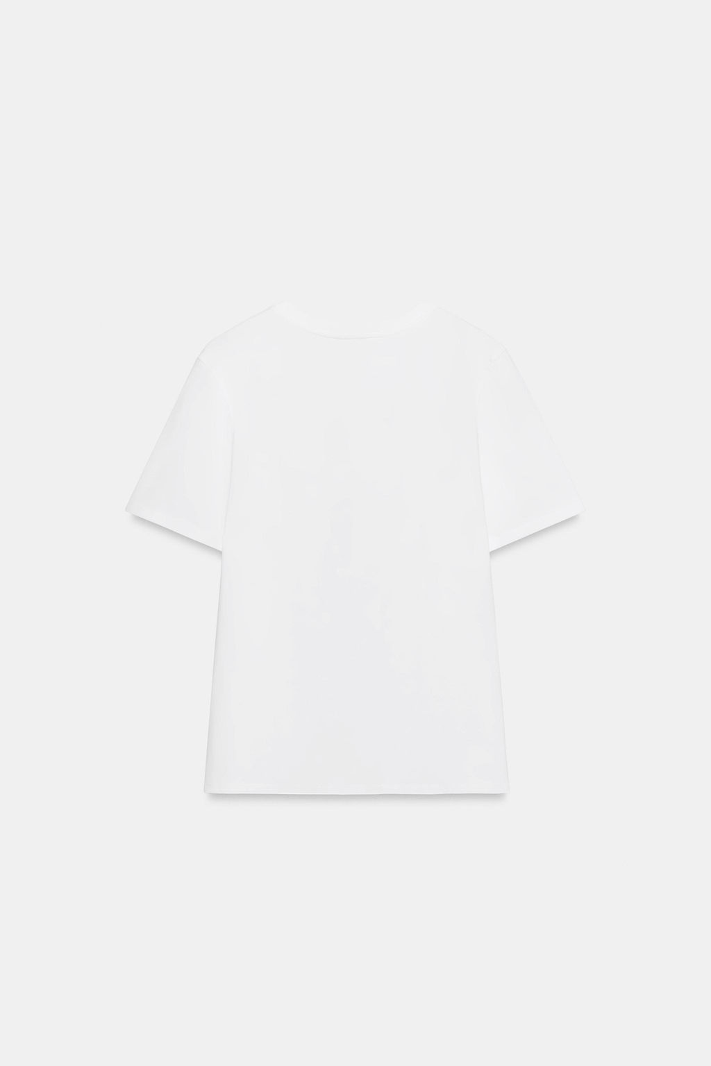 CAMISETA FLOR RELIEVE / Blanco - Zara фото 5