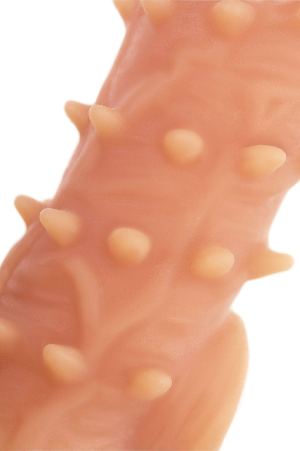 Насадка реалистичная KOKOS NUDE SLEEVE с дополнительной стимуляцией, TPE, телесная, 14 см