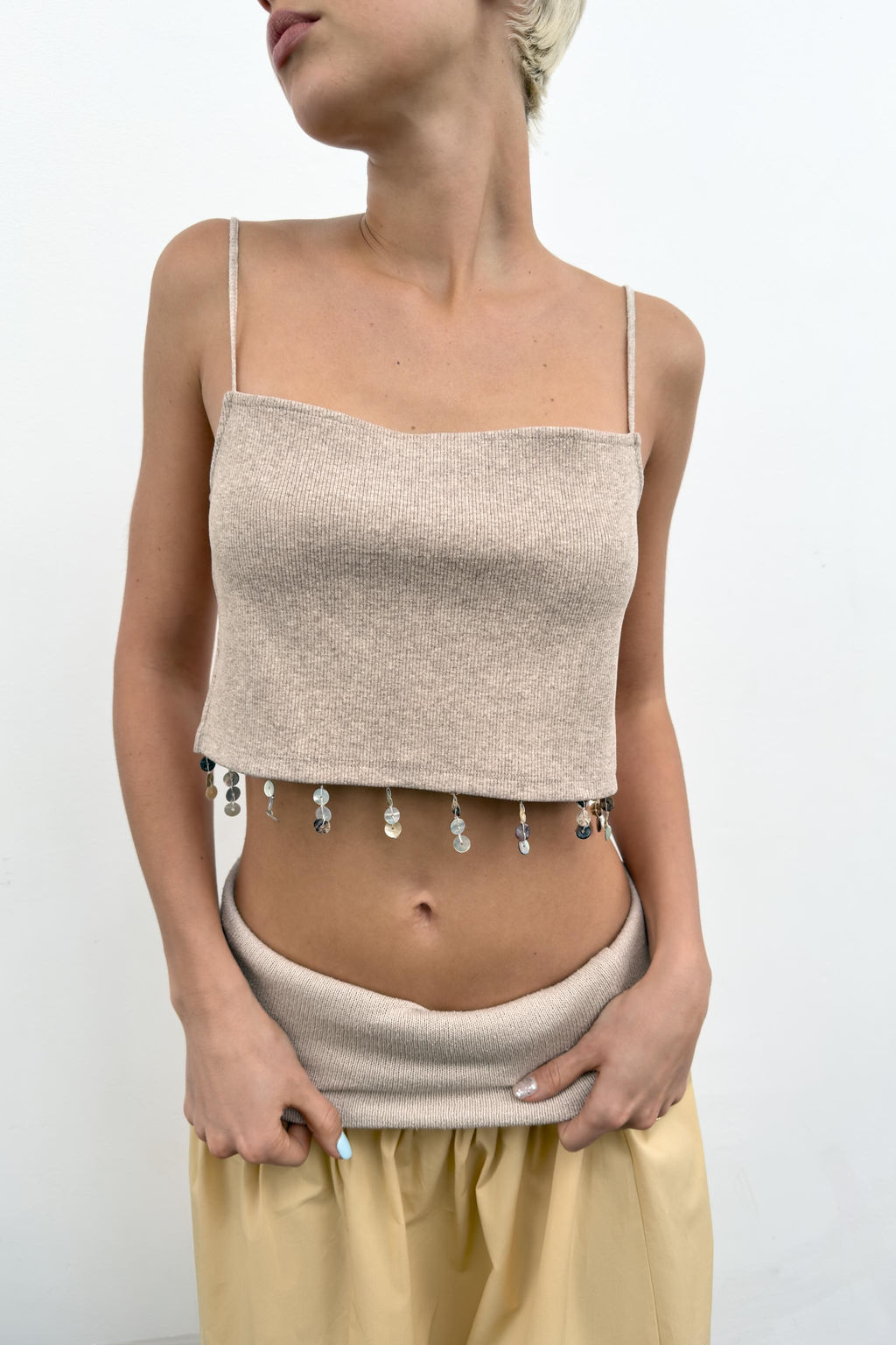 FALDA COMBINADA FAJ?N / Crudo/Amarillo - Zara фото 2