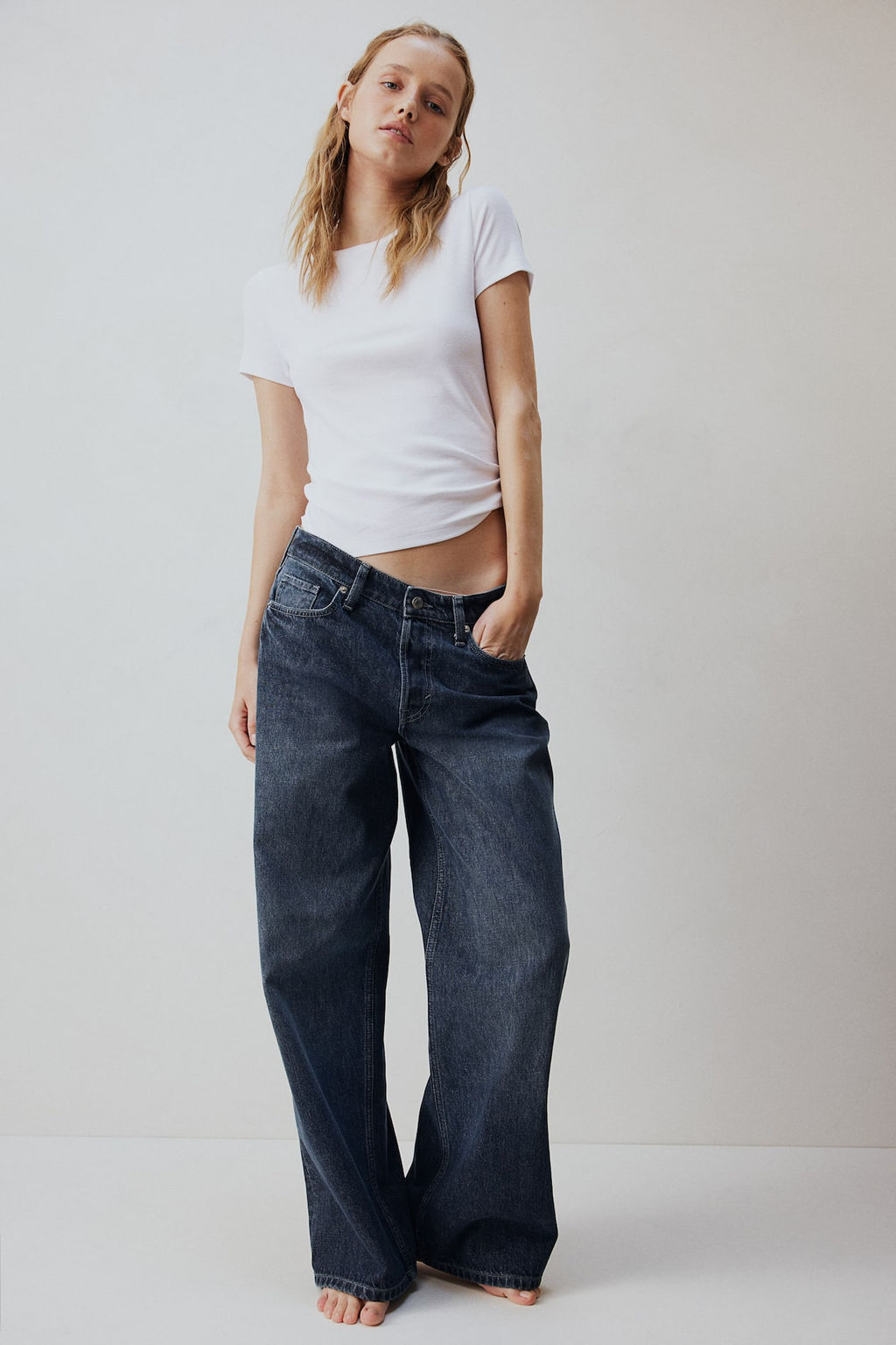 Baggy Wide Low Jeans - H&m фото 3