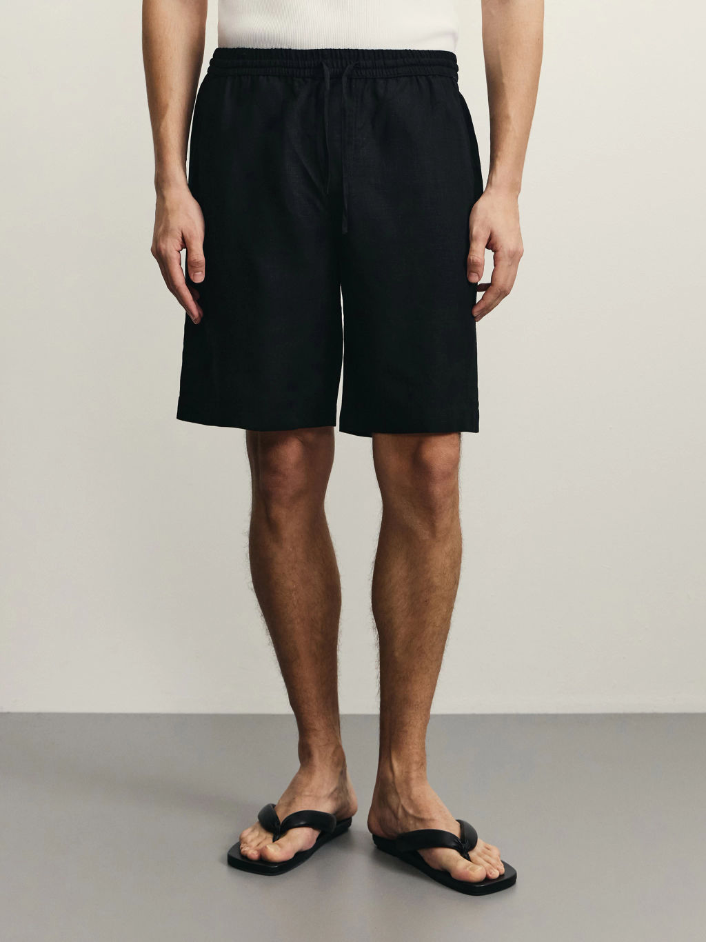 Шорты relax fit со льном / Zarina фото 3