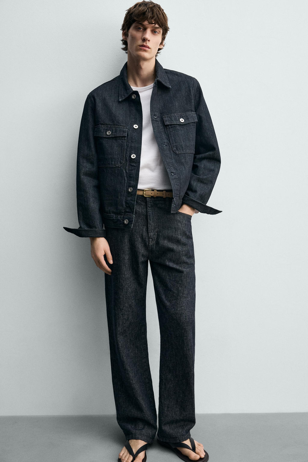 CAZADORA DENIM B?SICA / ?ndigo - Zara фото 6