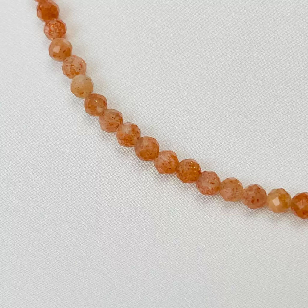 Бусы из Солнечного камня огранка 45 см +