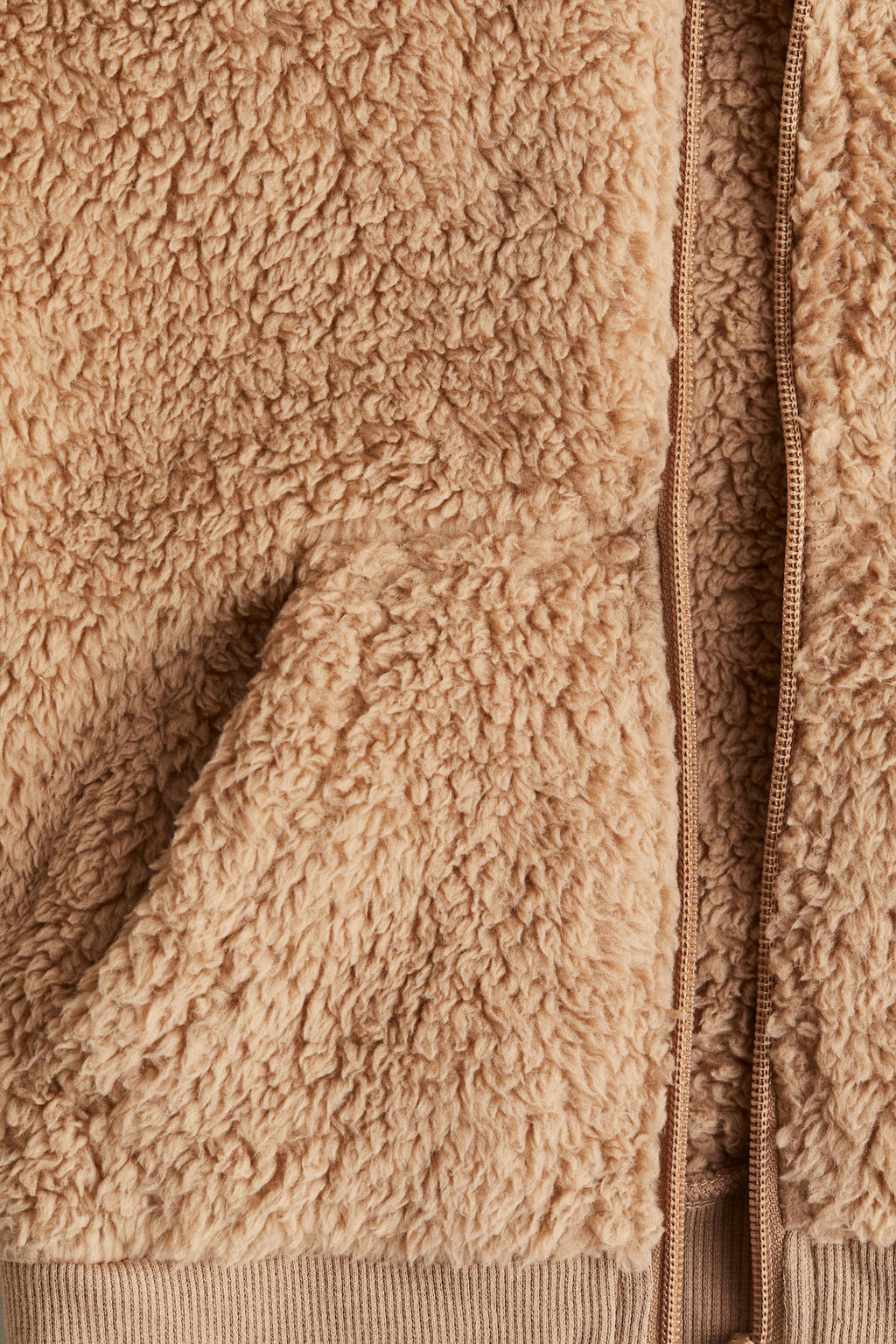 Chaqueta de borreguito con capucha y cremallera - H&m фото 2