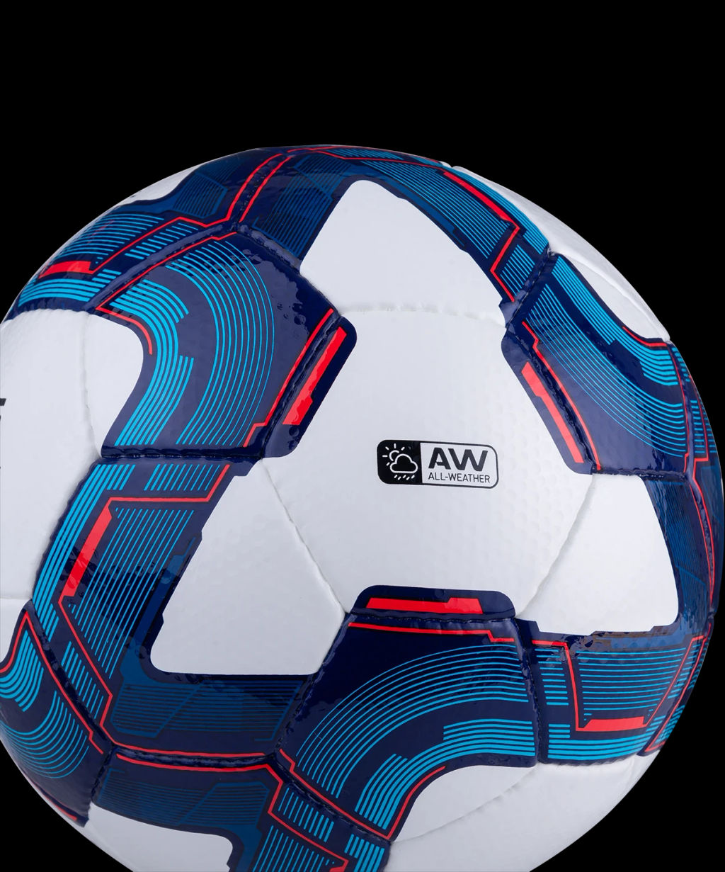 Мяч футбольный JOGEL Elite №5, белый/синий/красный  фото 5