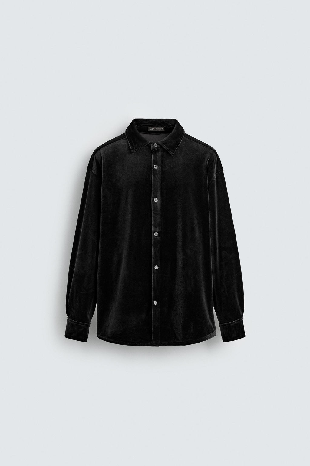 VELVET RELAXED FIT OVERSHIRT - Zara фото 7