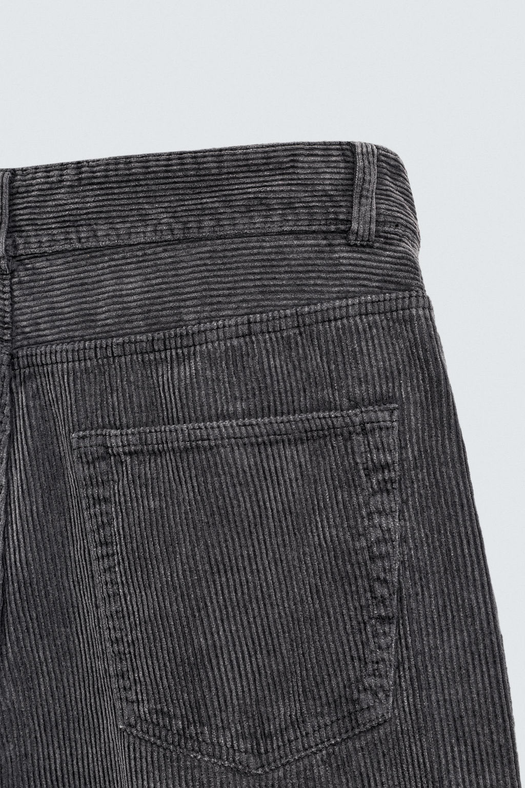 PANTAL?N RELAXED FIT PANA / Gris oscuro - Zara фото 10