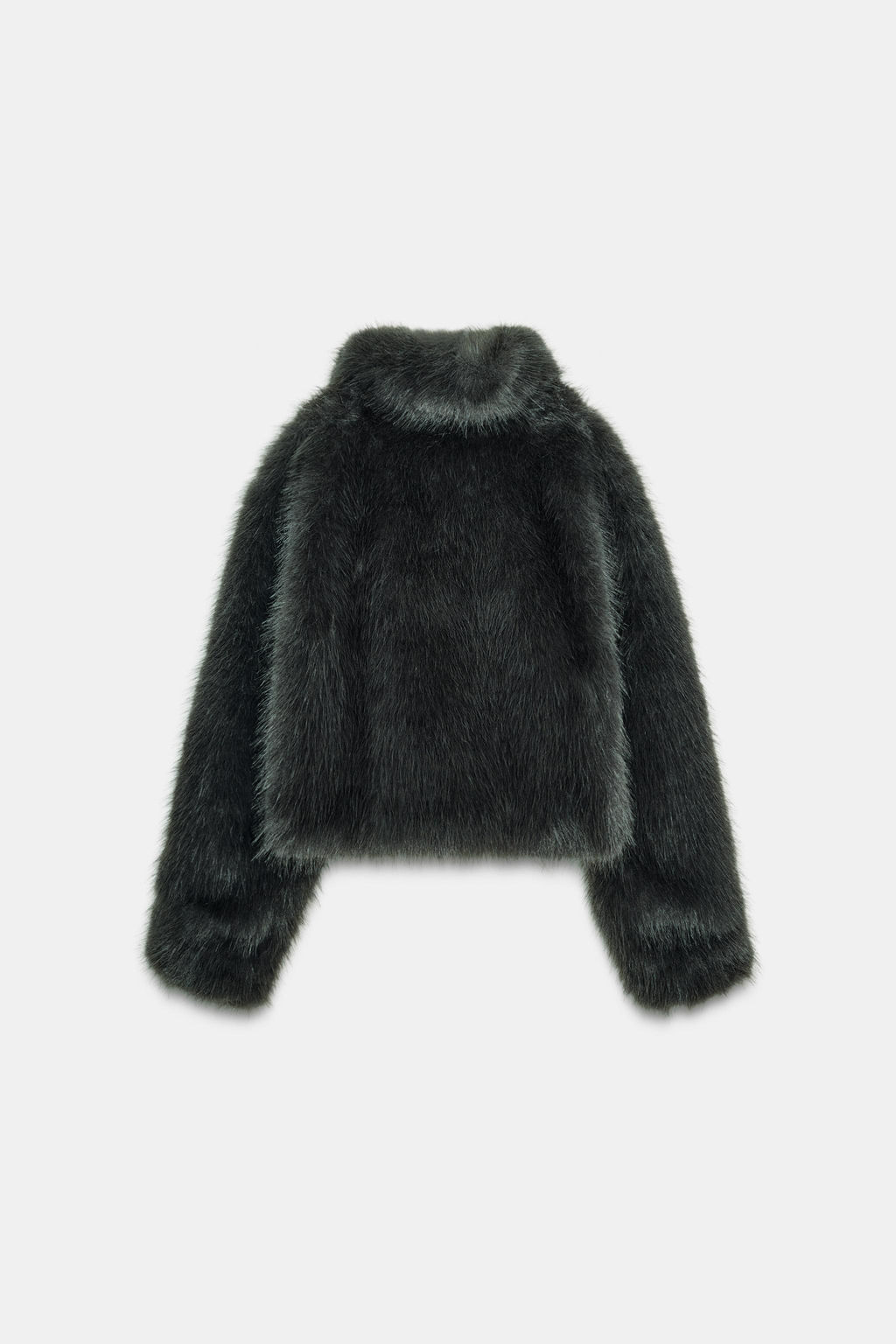 SHORT FAUX FUR COAT WITH TOGGLES - Zara фото 7