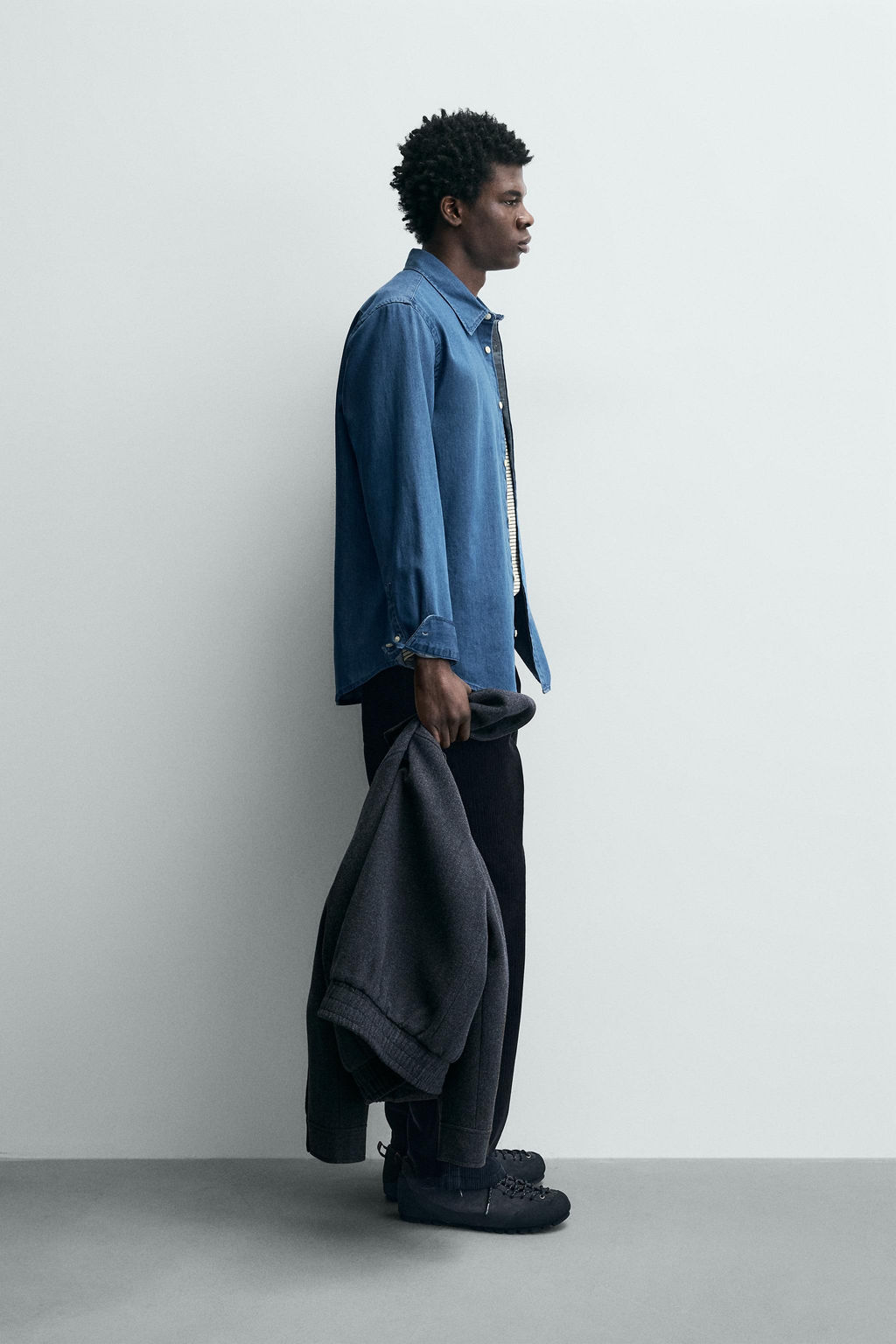 RELAXED FIT DENIM SHIRT - Zara фото 4