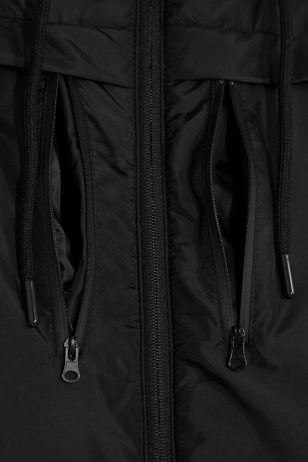 Siyah Erkek Cocuk Kapusonlu Cepli Regular Mont TKDAW25MO00006 - Trendyolmilla фото 5