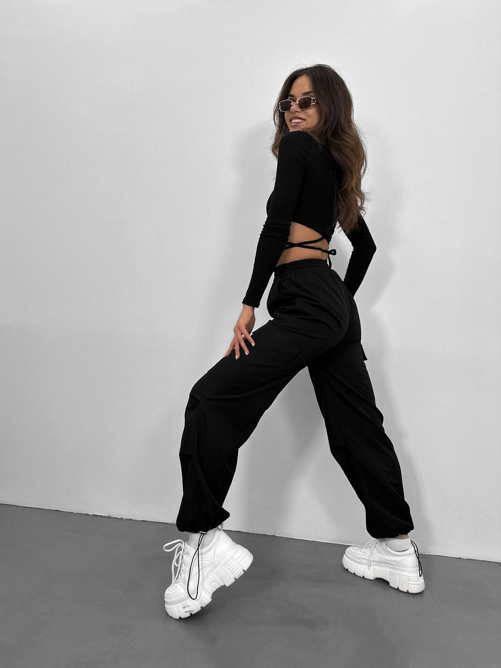 Брюки Алонс (черный) - Nadi bordo фото 8