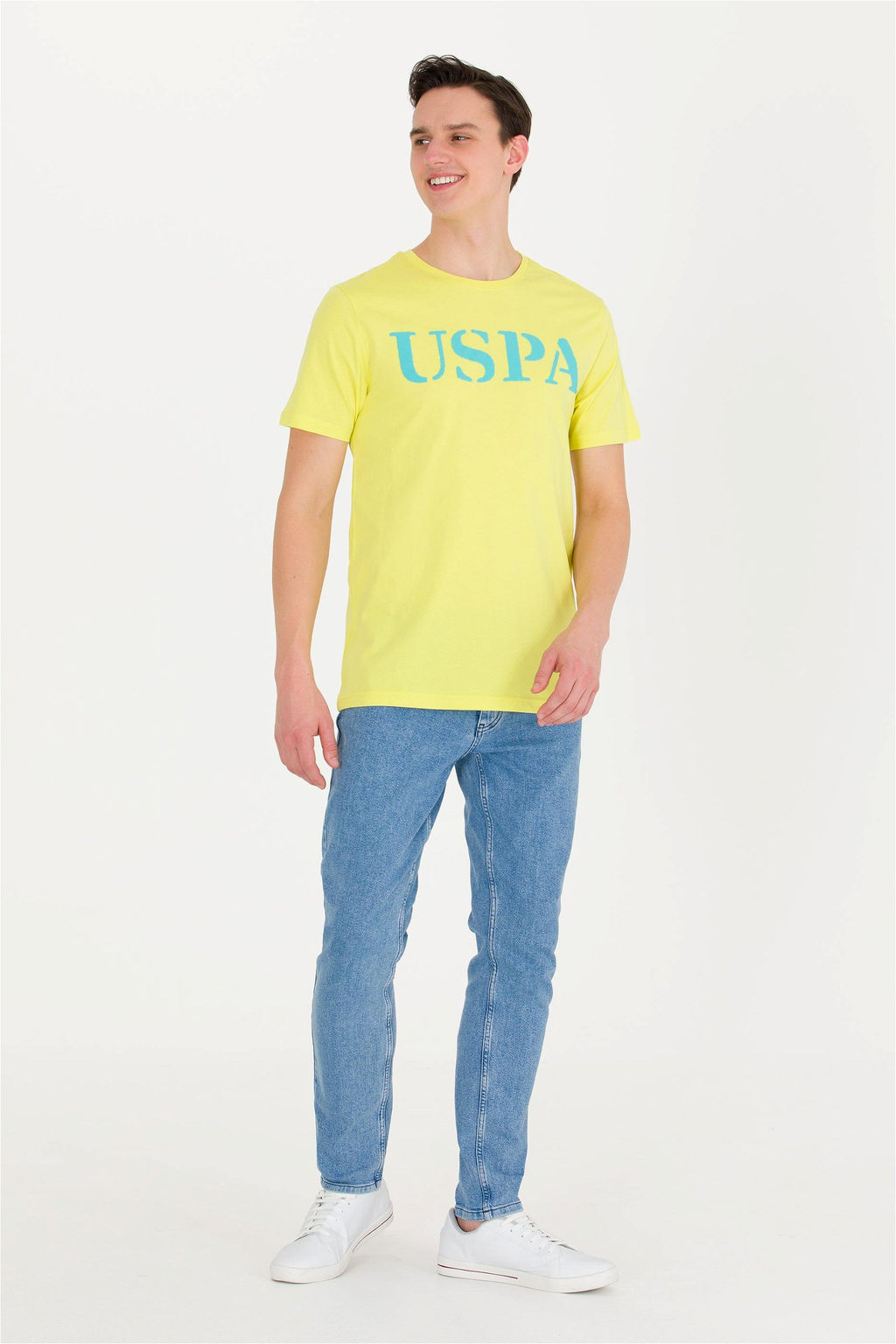 U. S. Polo Assn Мужская футболка Citron Basic с круглым вырезом - U.s. polo assn фото 10