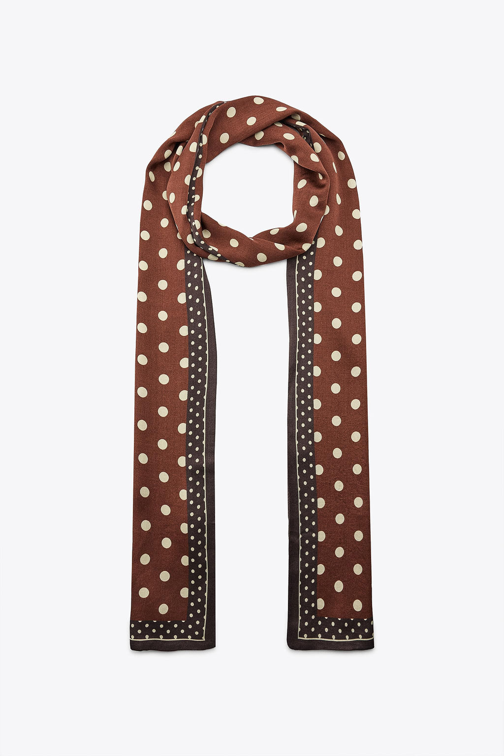 POLKA DOT PRINT SATIN SCARF - Zara фото 4