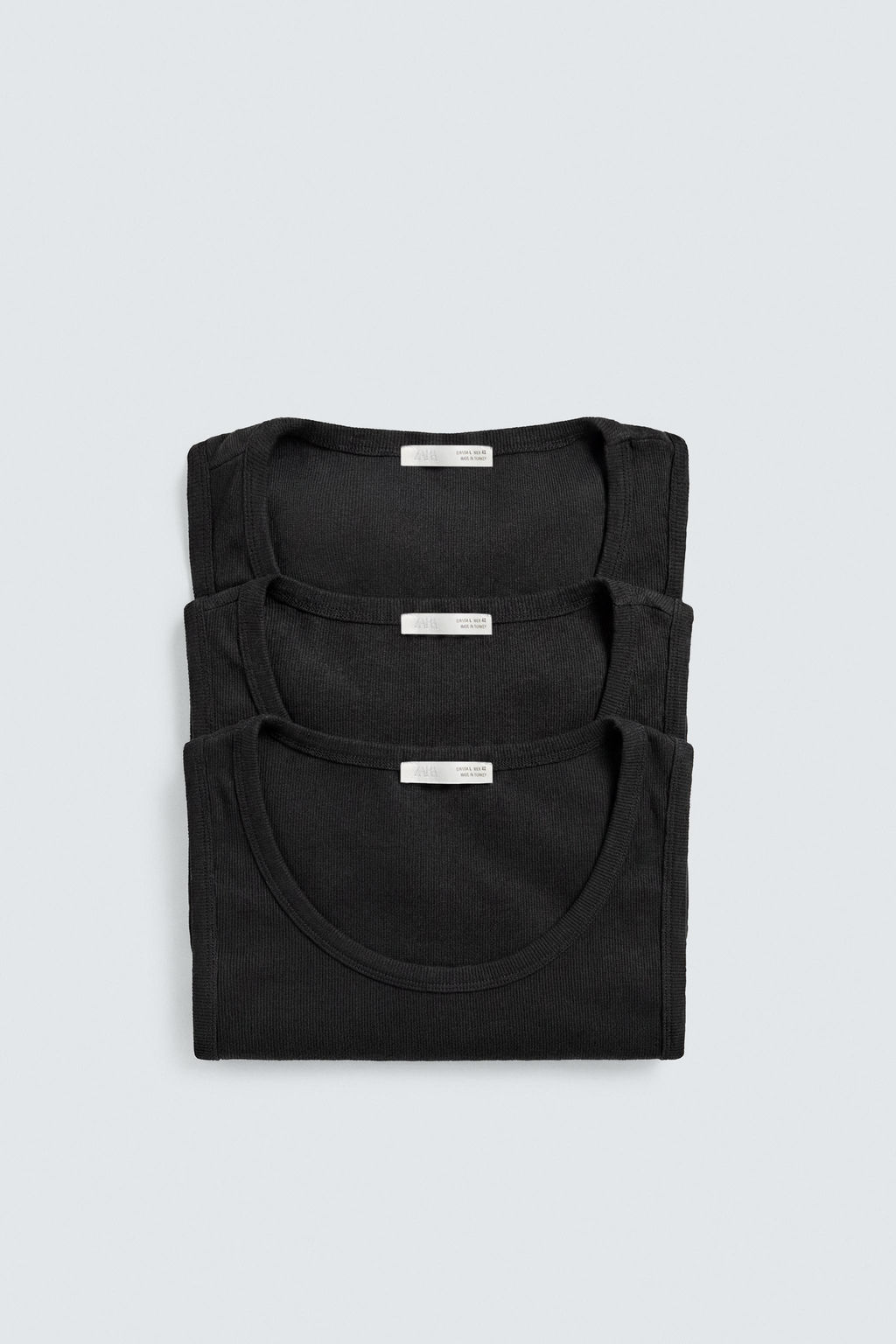PACK 3 CAMISETA TANK B?SICA / Negro