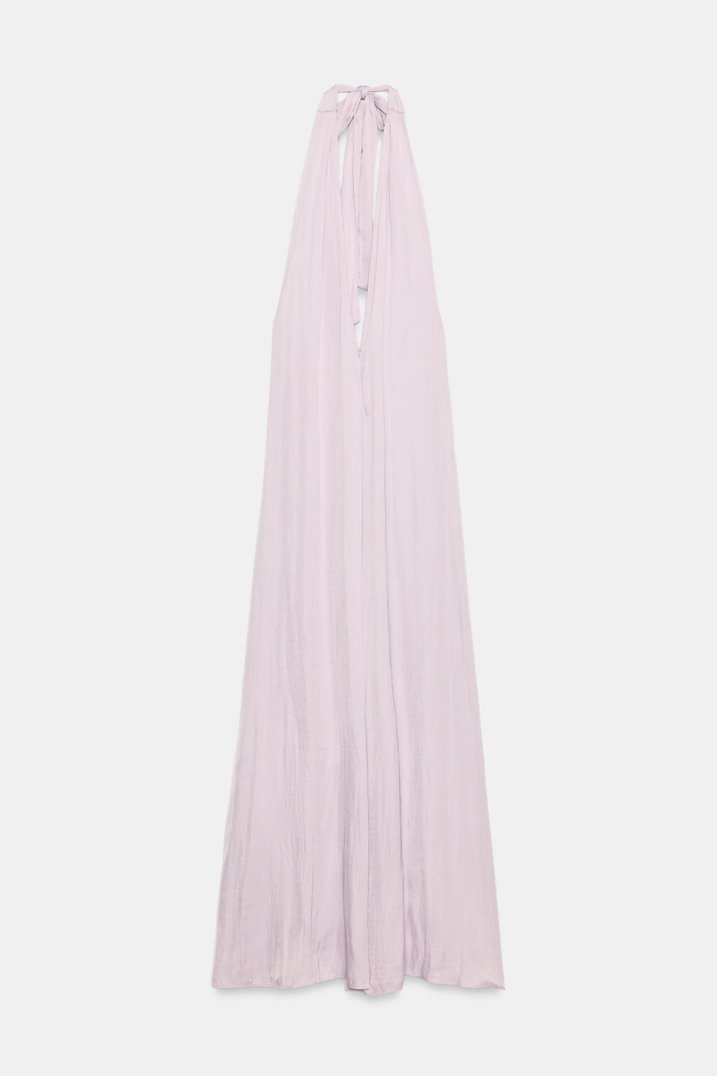 VESTIDO MIDI HALTER SATINADO / Lila - Zara фото 3