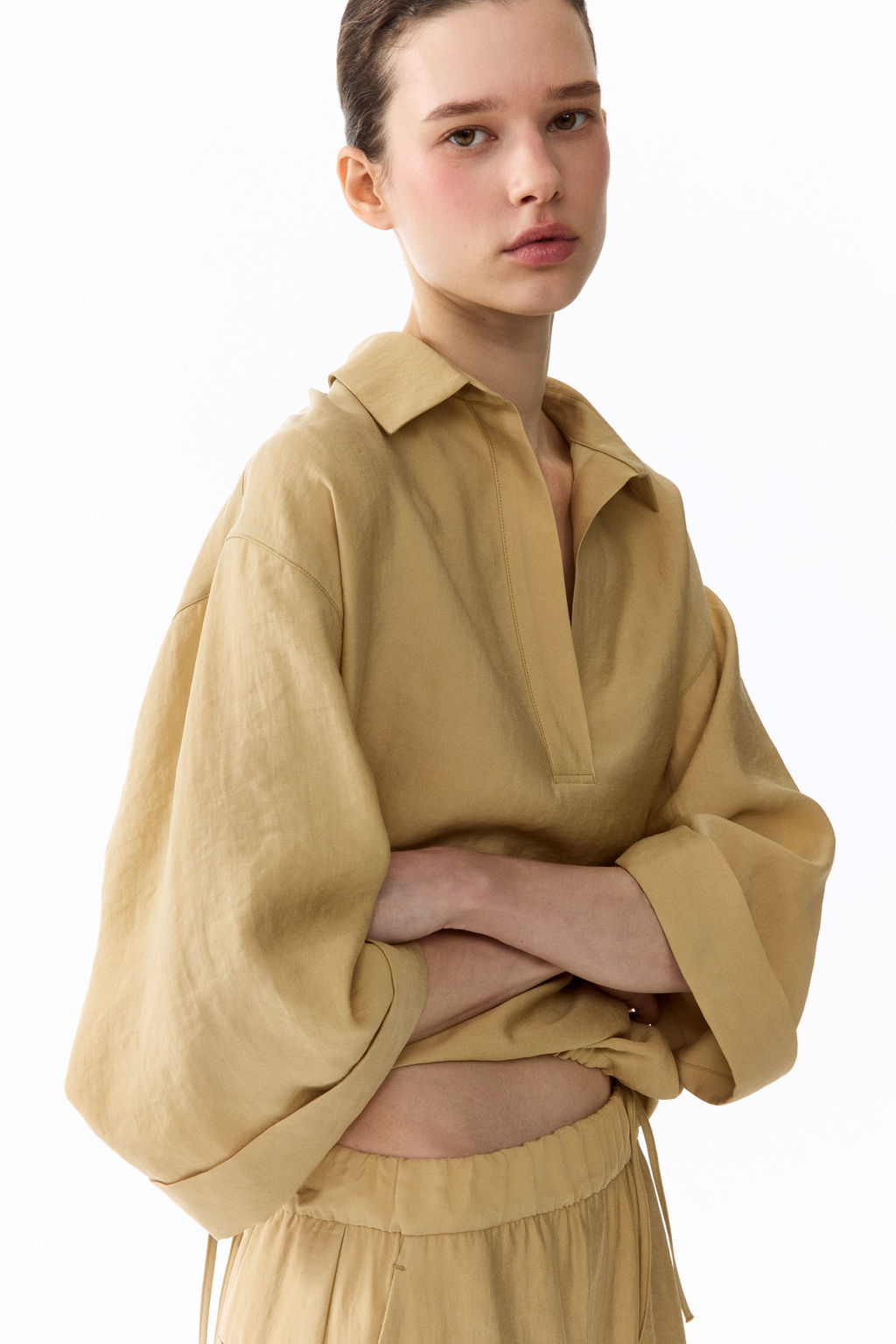 Blusa oversize en mezcla de lyocell - H&m фото 5
