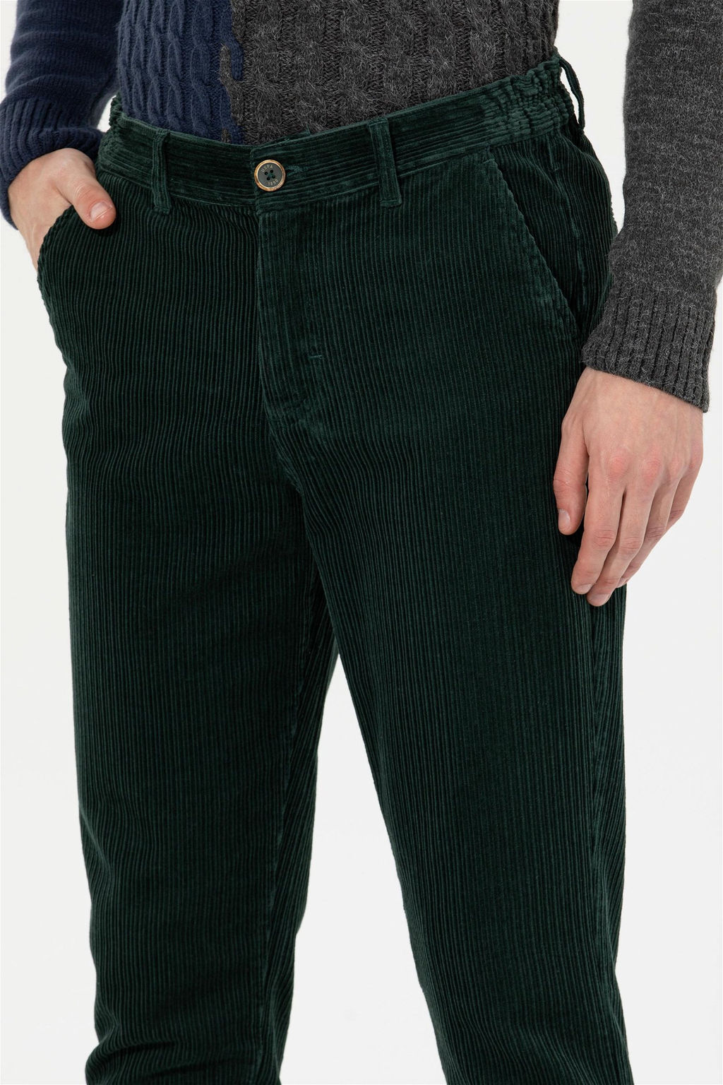 Мужские темно-зеленые брюки чинос - U.s. polo assn фото 12