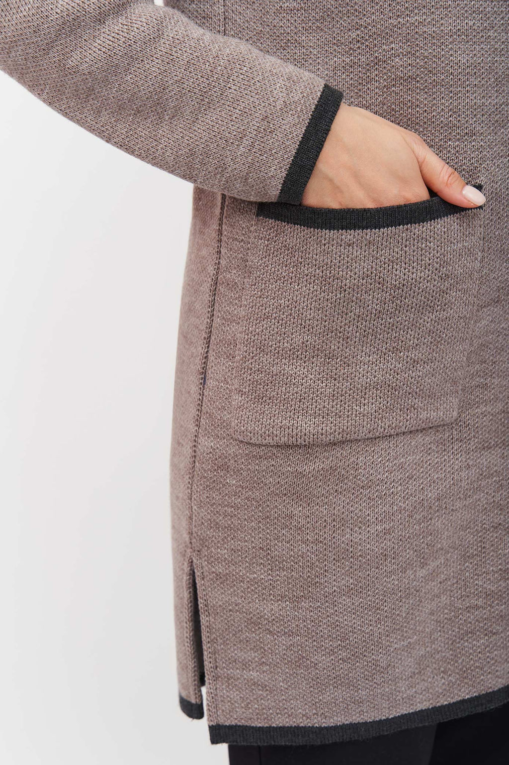 Кардиган В 1864/кофейно-серый (1270) - Злата Стиль фото 5