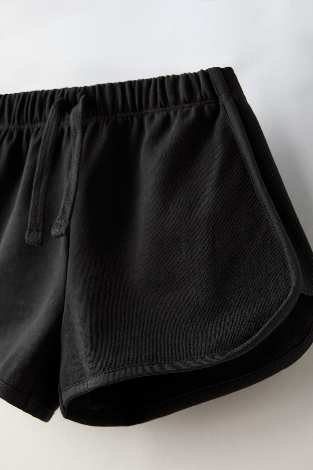 CONTRAST RIBBED BERMUDA SHORTS - Zara фото 8